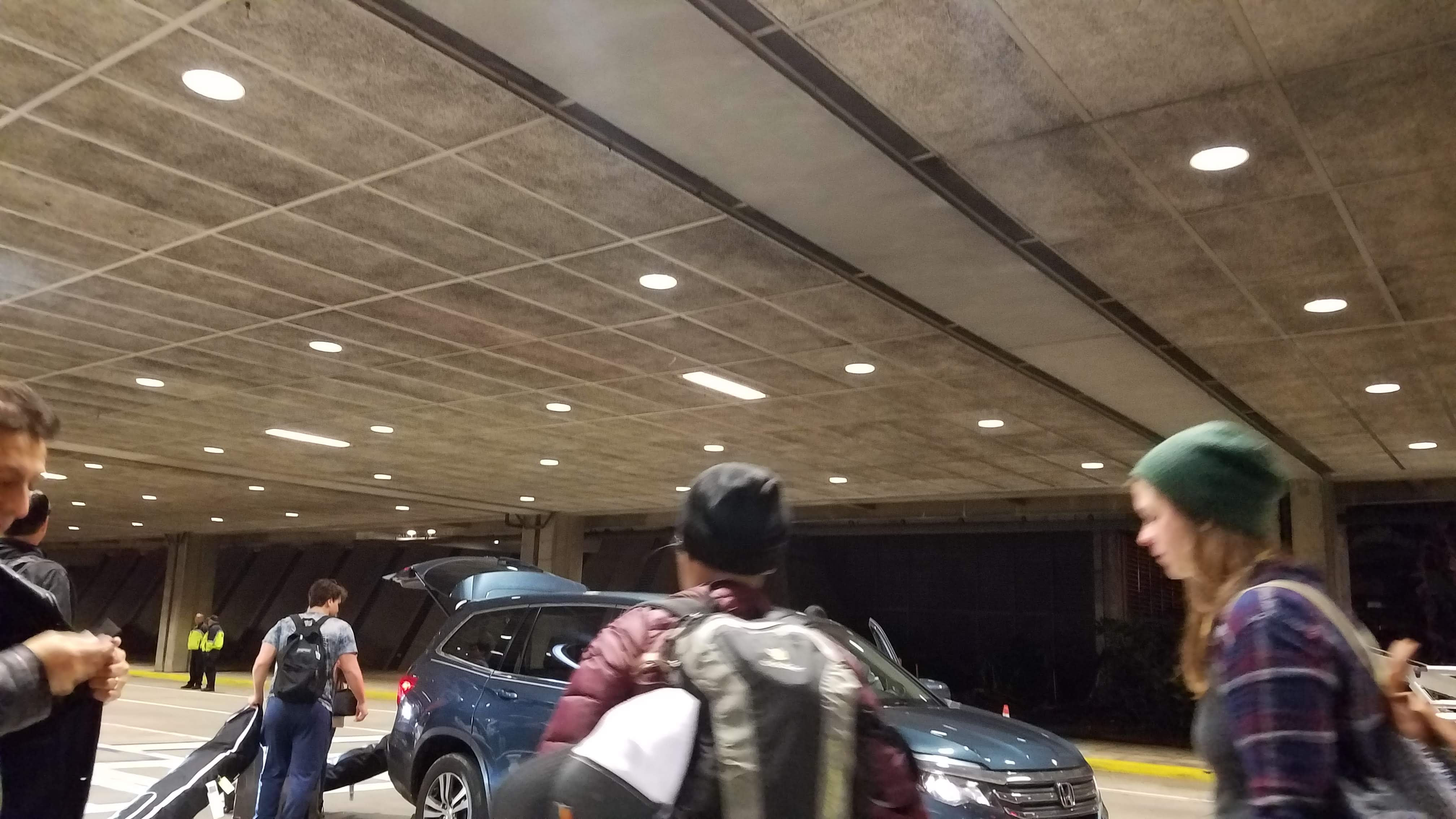 travelers at Tampa Airport